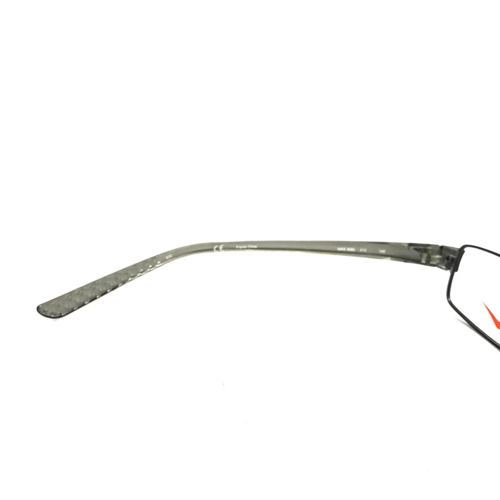 Nike Eyeglasses Frames 8065 013 Matte Dark Gunmetal Black Wire Rim 51-17-145